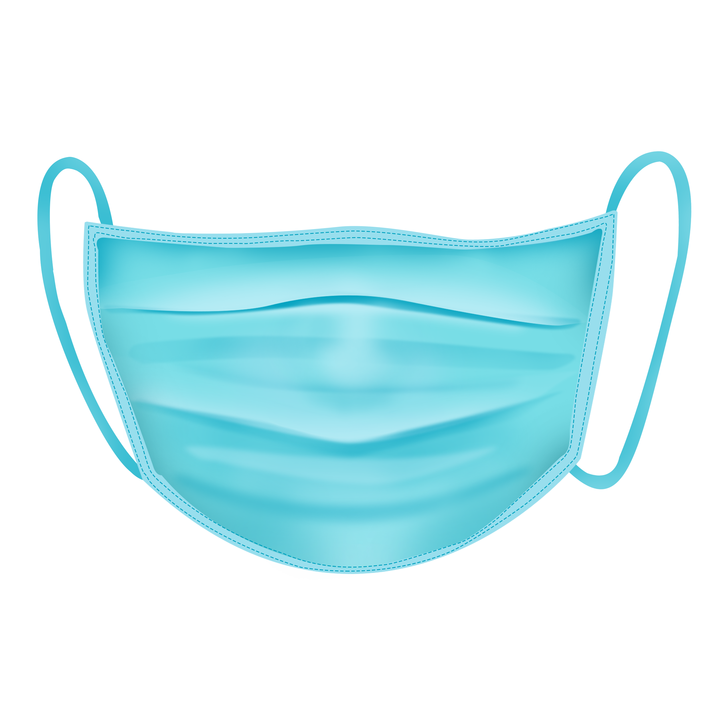 Máscara médica N95 Azul